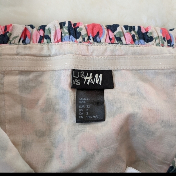 H&M floral bustier peplum top - Picture 3 of 5